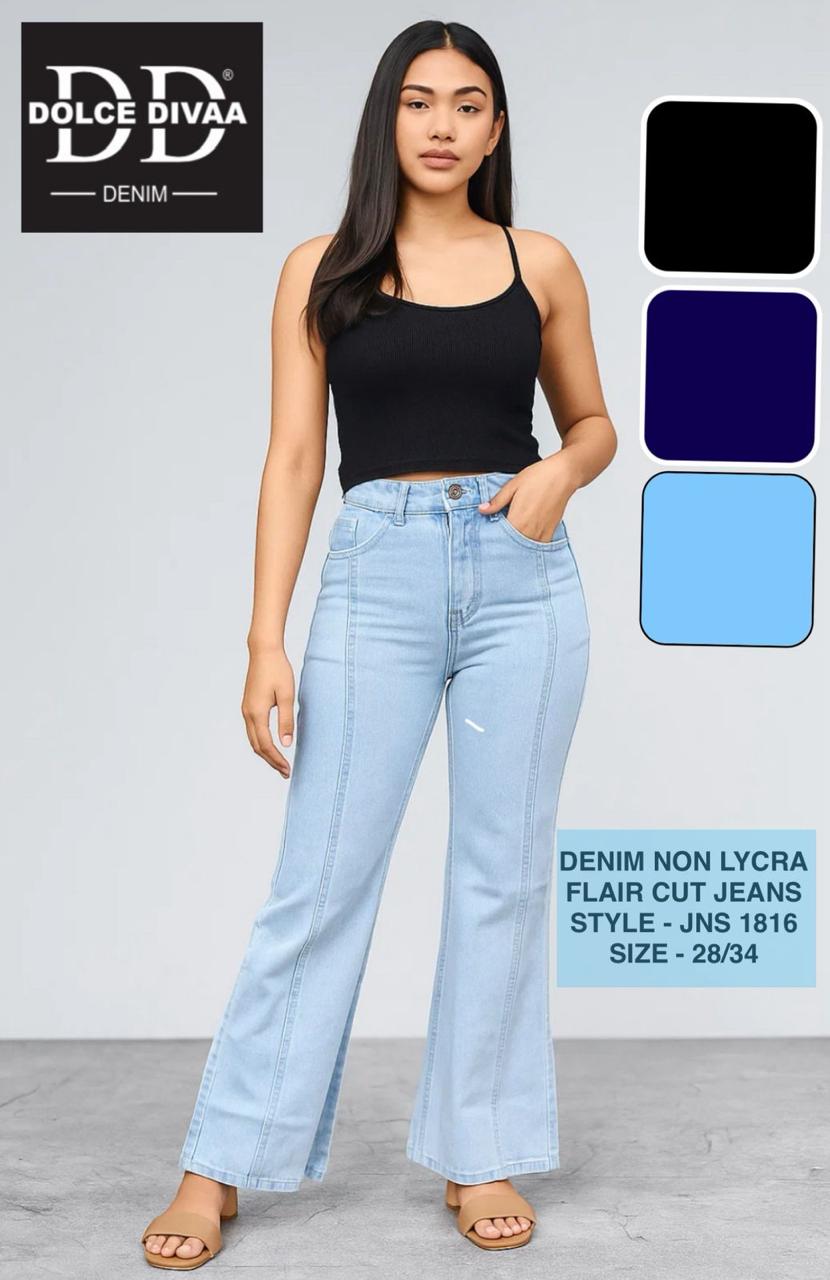 Wideleg Denim Flare Bootcut- 1816