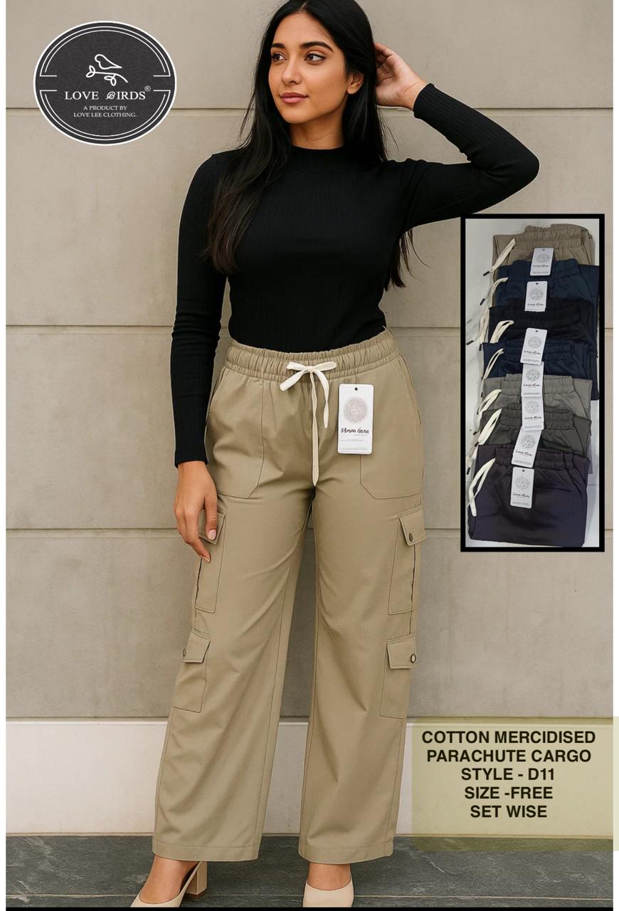Cotton Mercidised Parachute Cargo -D11