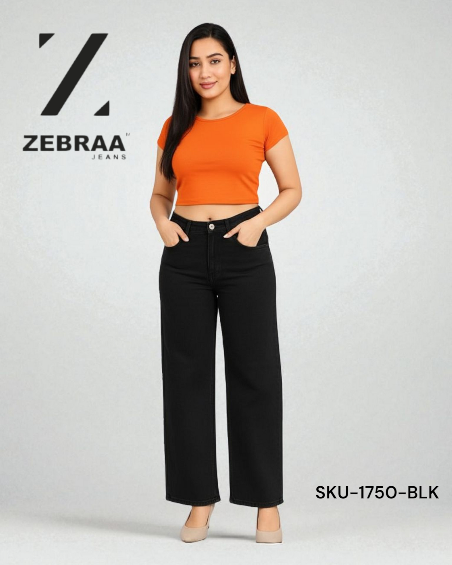 Wideleg Basic jeans - 1750
