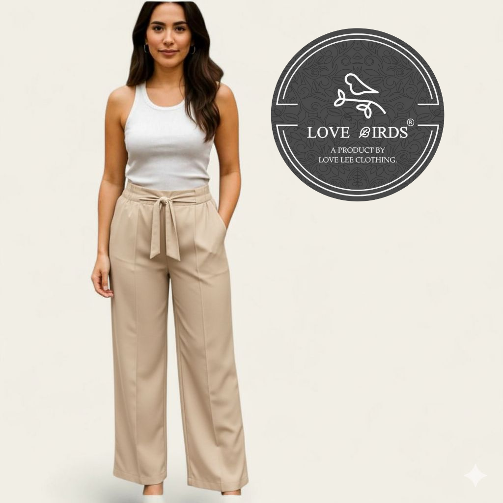 Barbie Strech Knot Belt Formal Pant