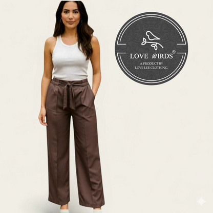 Barbie Strech Knot Belt Formal Pant