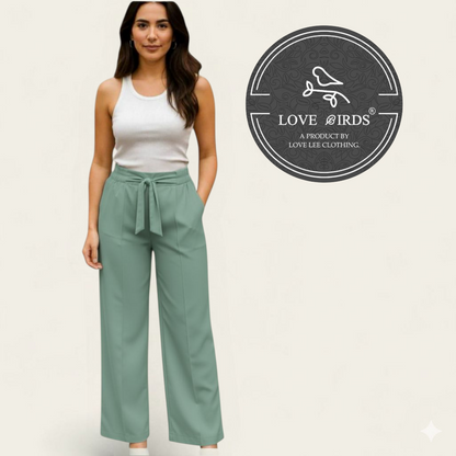 Barbie Strech Knot Belt Formal Pant