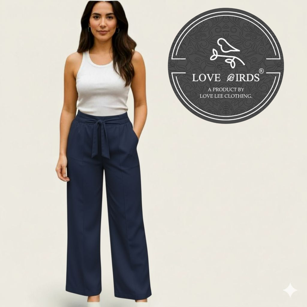 Barbie Strech Knot Belt Formal Pant
