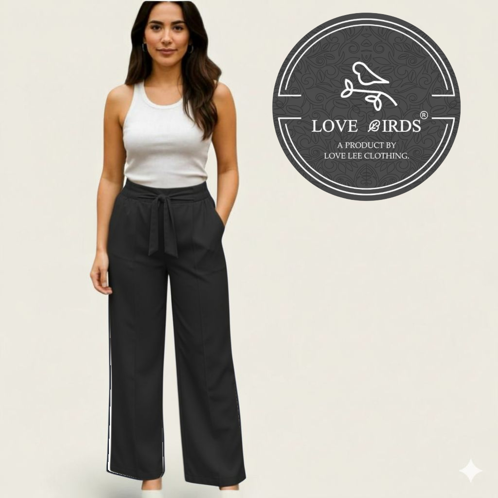 Barbie Strech Knot Belt Formal Pant