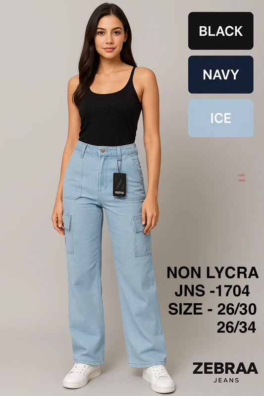 Denim Cargo 6 Pocket Cargo Non Lycra - 1704