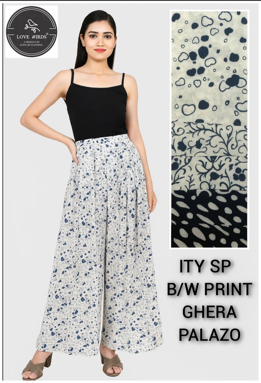 ITY Black & Blue Print Ghera Palazzo