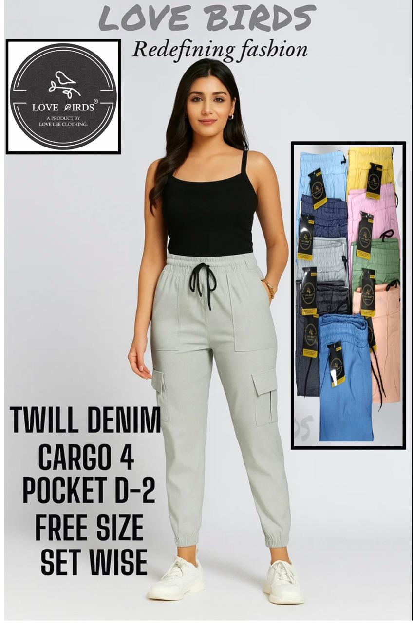 Twill Denim 4 Pocket Joggers- D2