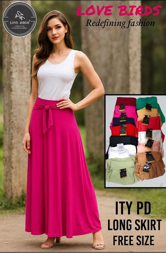 Long Skirt Ity Plain