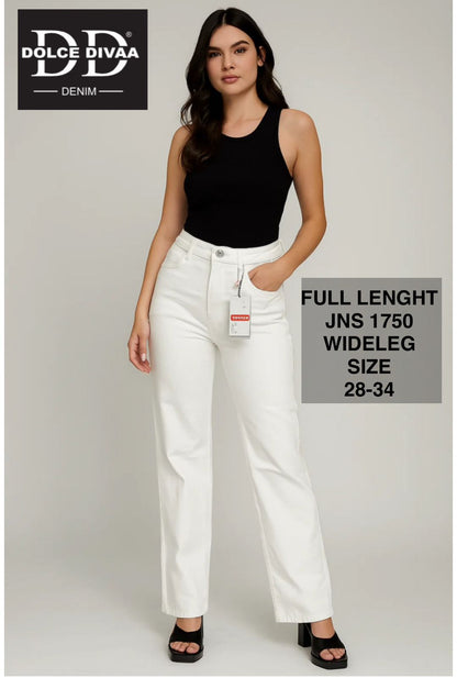 Wideleg Basic jeans - 1750