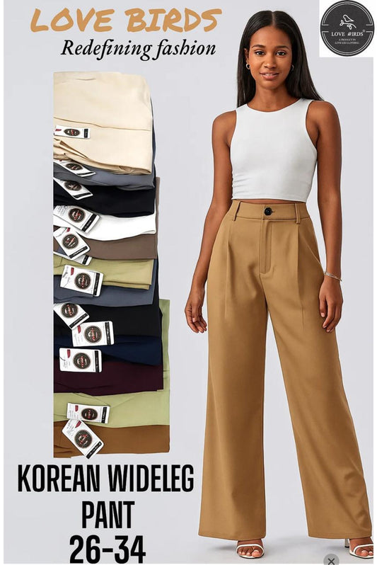 Korean Wide Leg Trouser