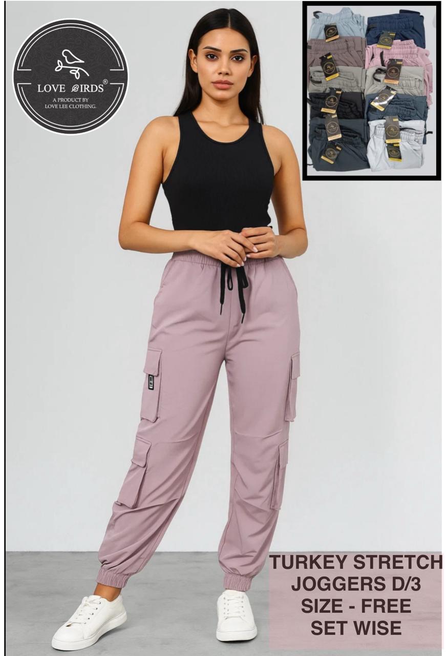 Turkey Strech 6 Pocket Joggers -D3