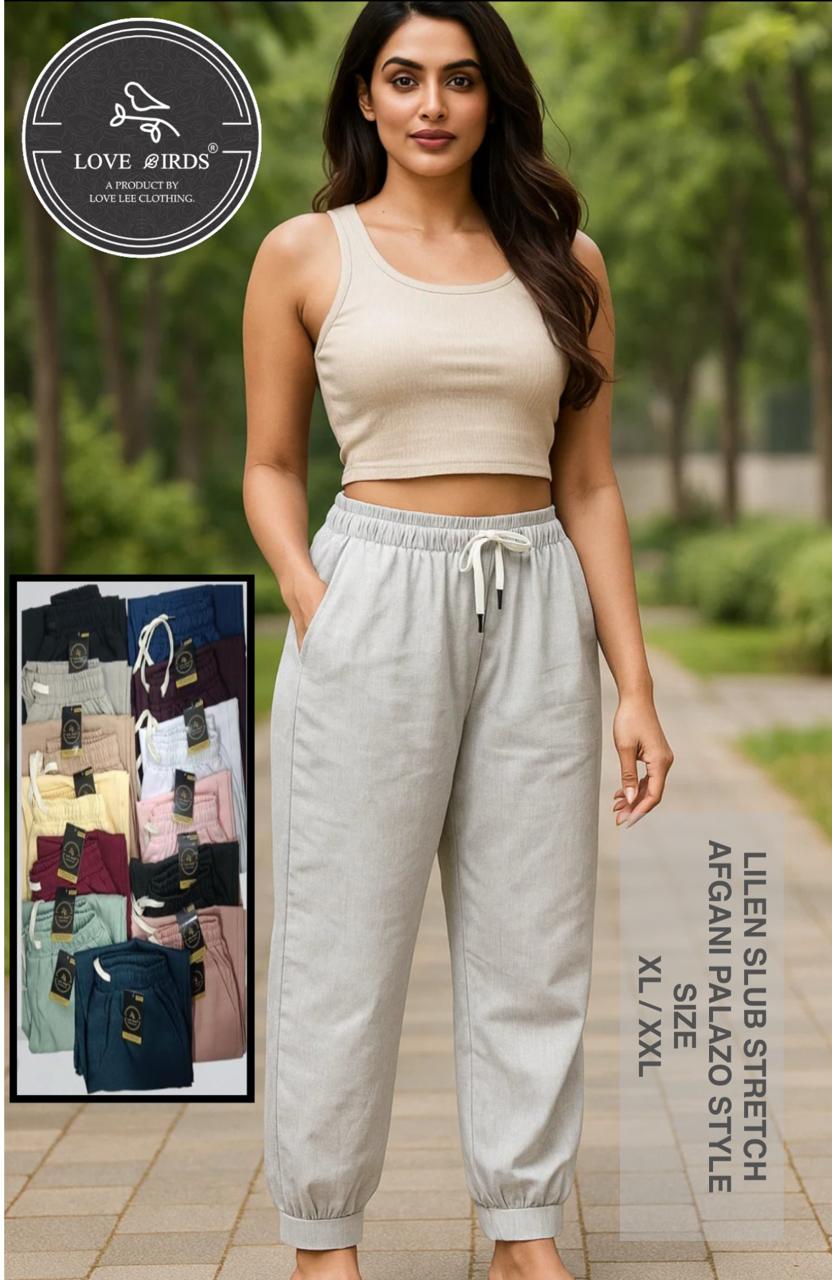 Linen Slub Streach Afgani pant