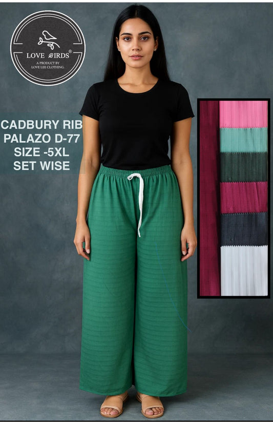 Cadbury Rib Nadi Palazzo 5XL - D77