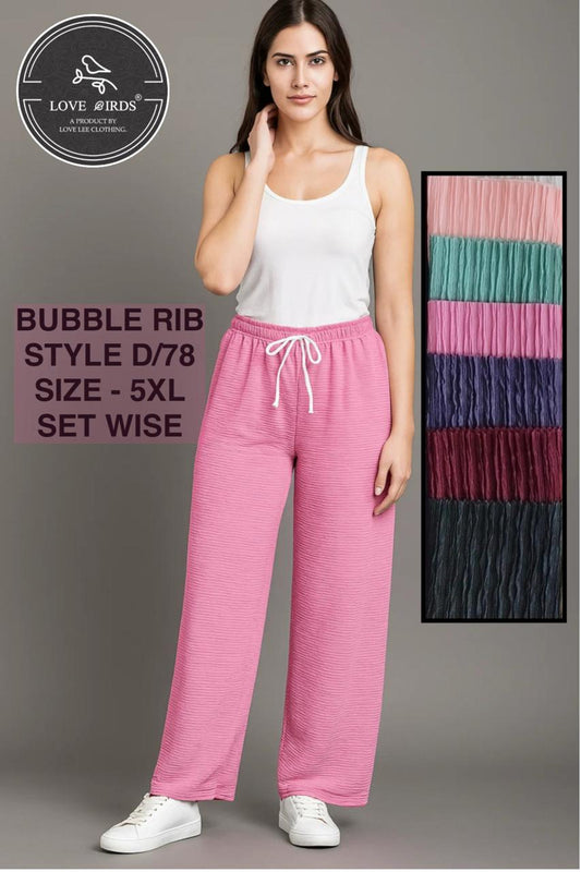 Bubble Rib Nadi Palazzo 5XL - D78