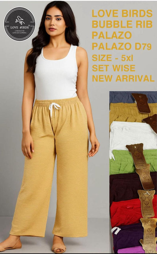 Bubble Rib Nadi Palazzo 5XL - D79