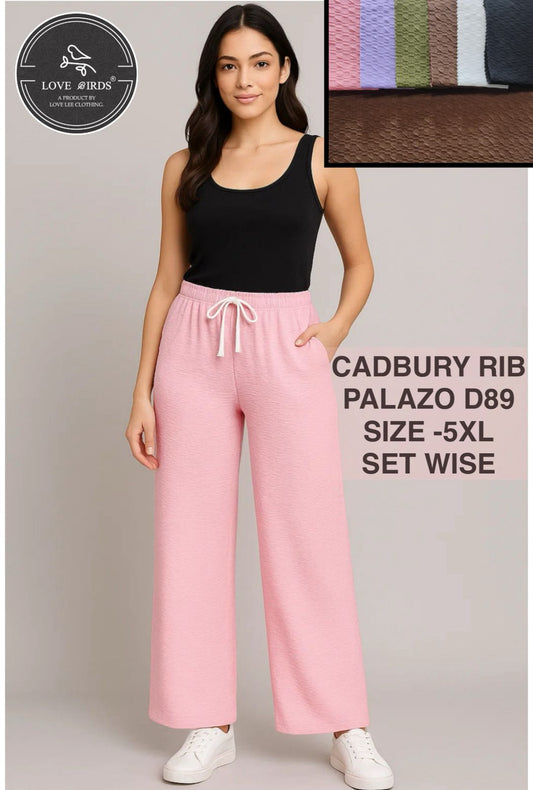 Cadbury Rib Nadi Palazzo 5XL- D89