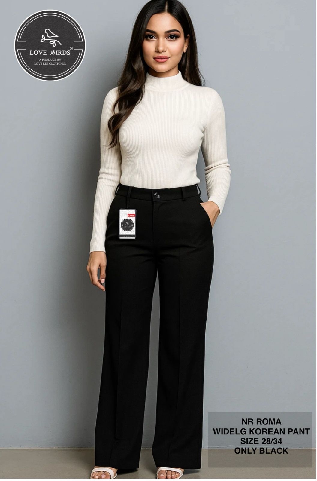 N.R Roma Wideleg Korean Trouser