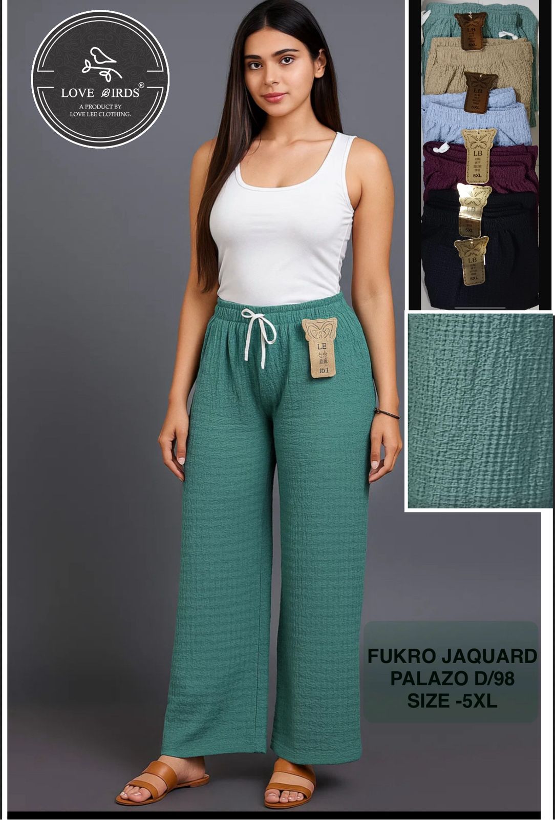 Fukro Jaquard Nadi Palazo 5xl-D98