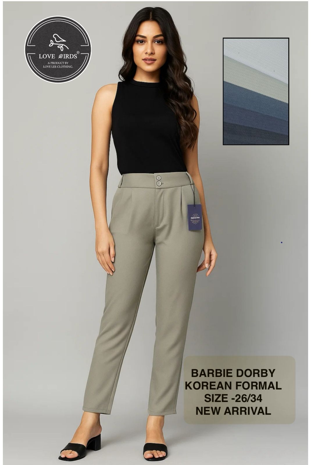Barbie Dorby Korean 2 Button Formal Trouser