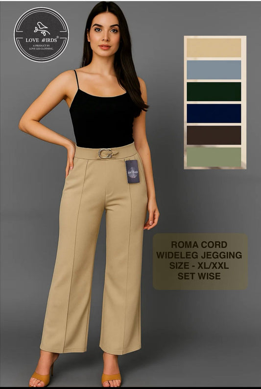 Roma Cord Wideleg Buckle Jeggin