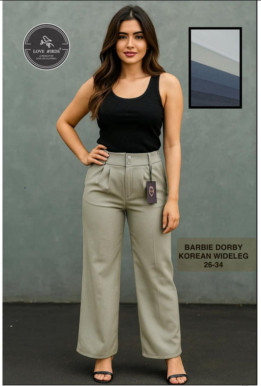 Barbie Dorbey Korean Wideleg Trouser