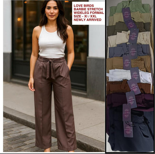 Barbie Strech Knot Belt Formal Pant
