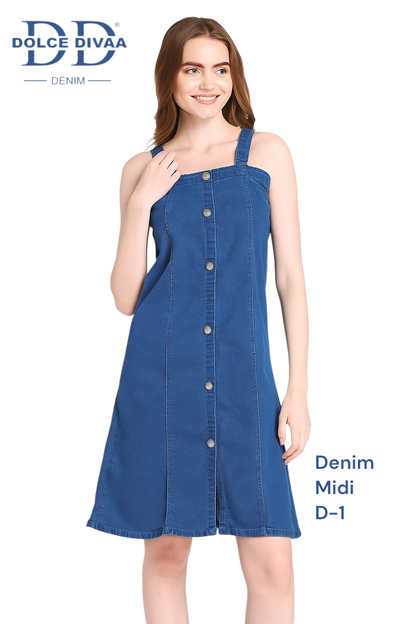 Denim Midi 2 in 1 Fabric- D1