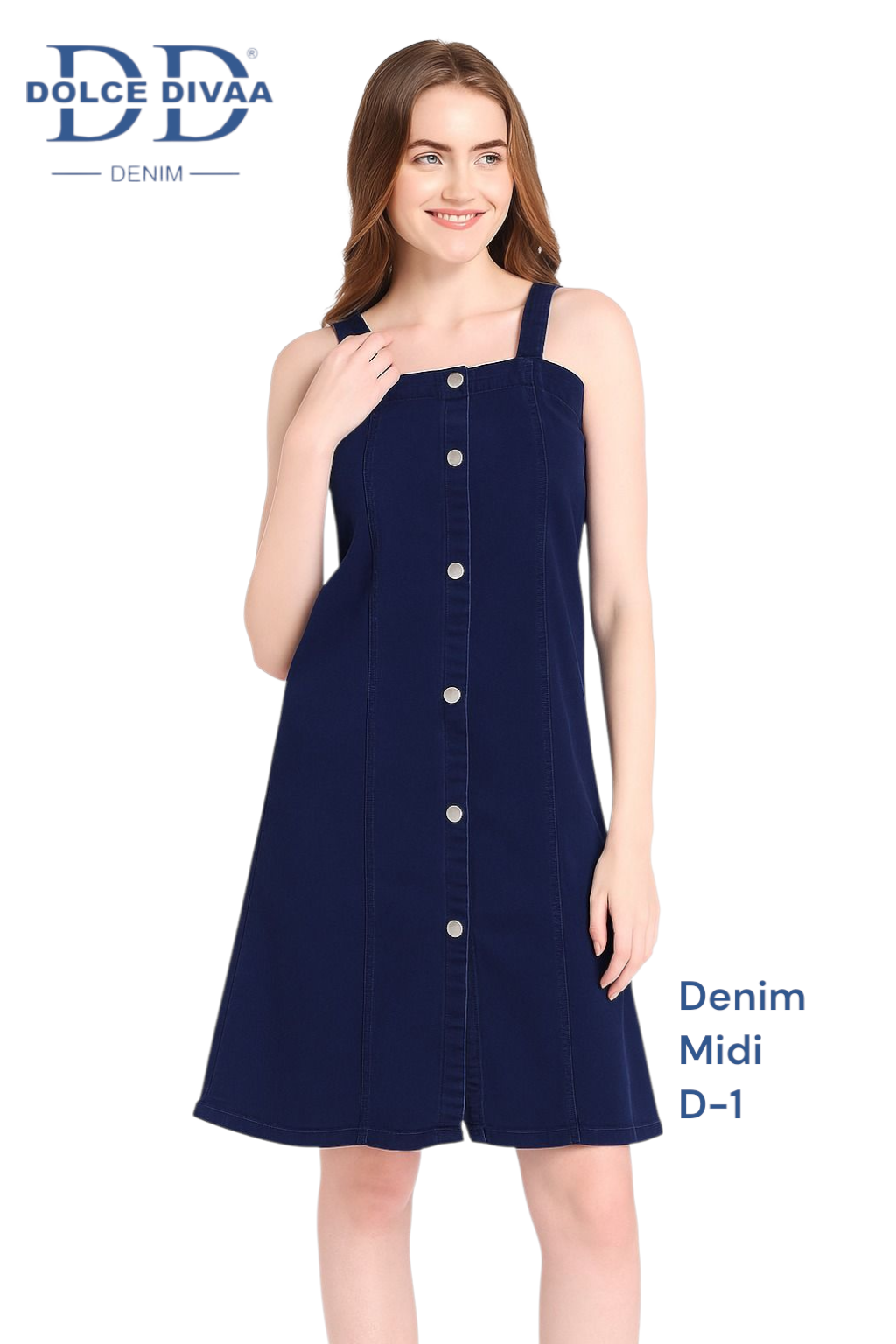 Denim Midi 2 in 1 Fabric- D1