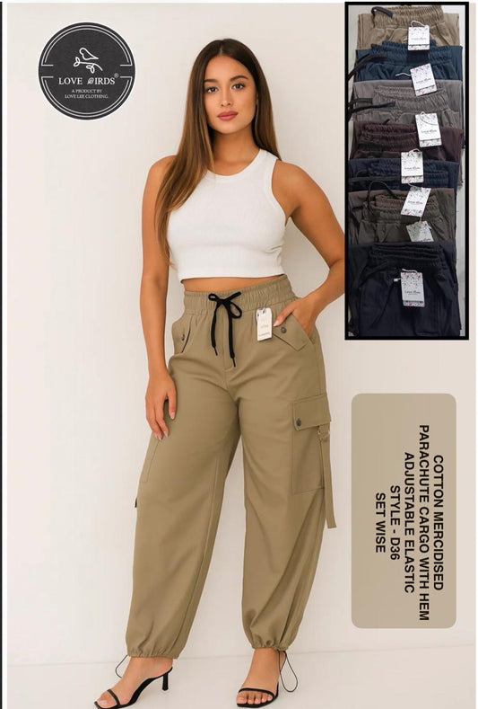 Cotton Mercidised Parachute Cargo-D36