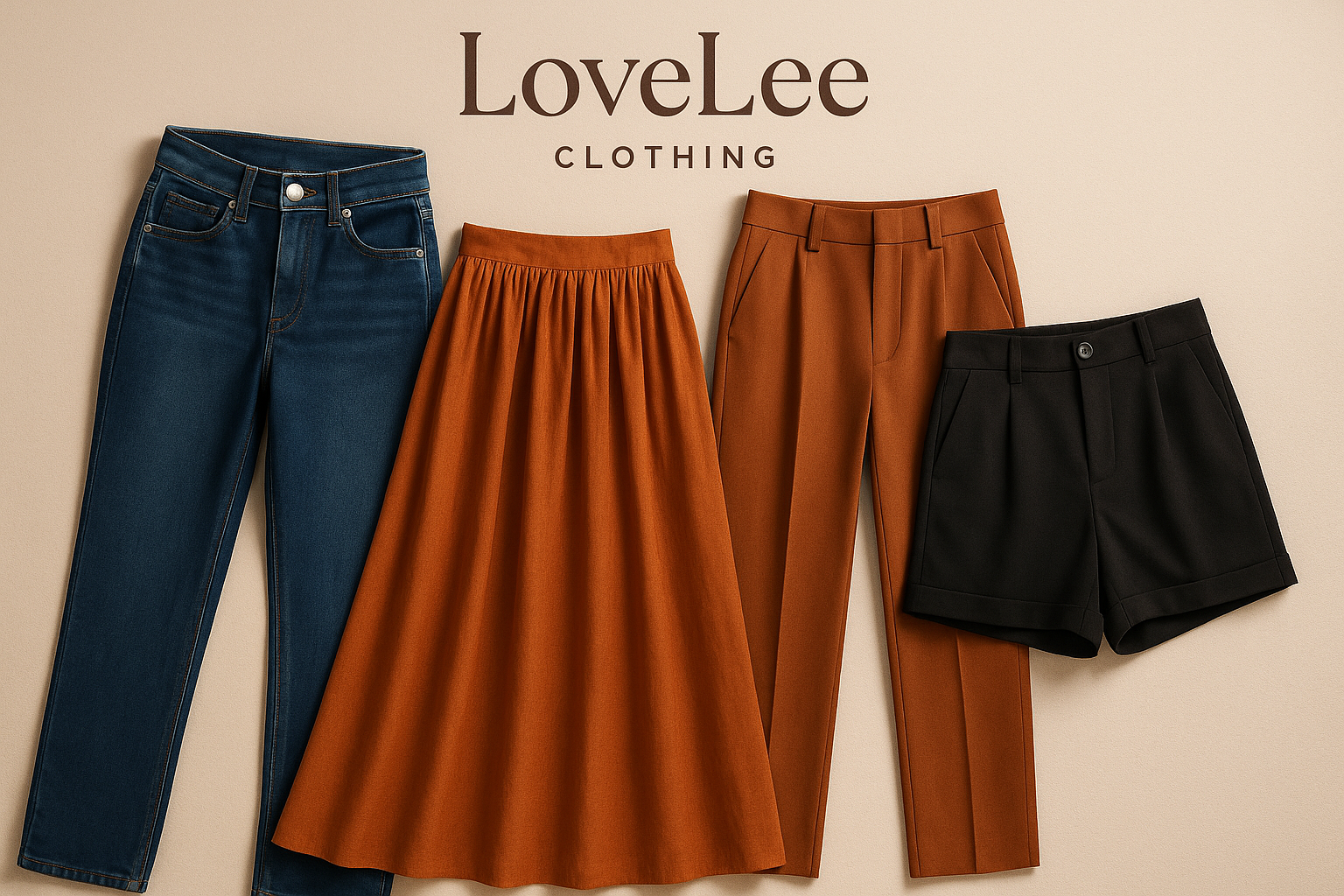 Lovelee Clothing store picture mostly of women bottomwear